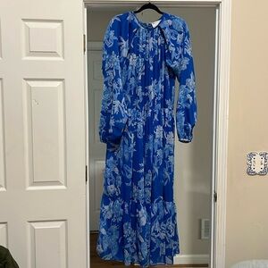 ASOS edition blue maxi dress